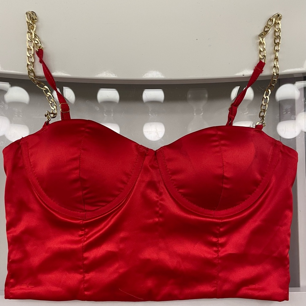 Red (small) Fashion Nova crop top
